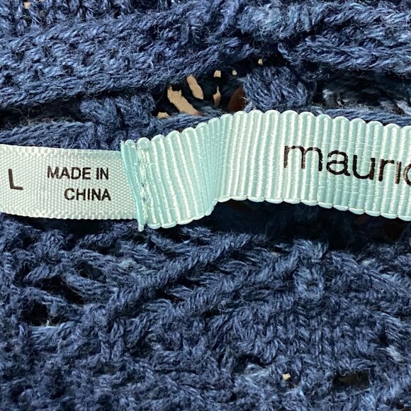 (10) Maurices Grunge Whimsigoth Fisherman Boho Sporty Cotton Hoodie Sweater L - Picture 8 of 8